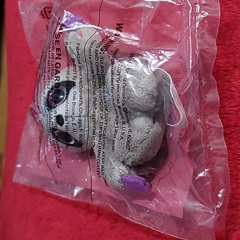 NIB McDonalds Ty Teenie Sully the Sloth Mini Plush
